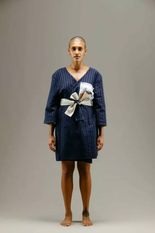 Reversible Turtle Guardian Kimono Dress - Image 3