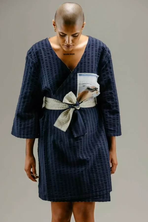 Reversible Turtle Guardian Kimono Dress - Image 2